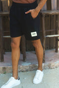 Black Heavyweight Lounge Shorts